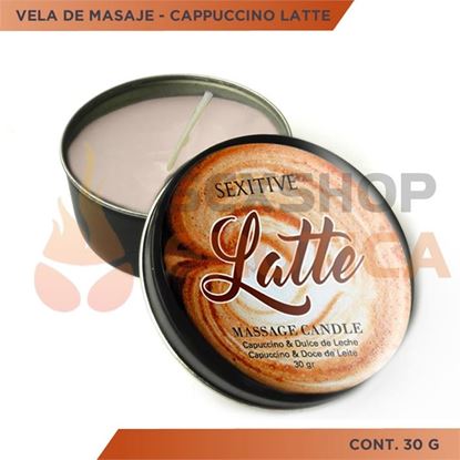 Vela para masajes aroma a cafe latte 30gr